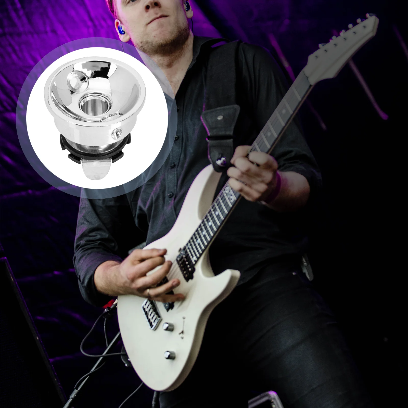 

1 компл. Электрическая гитара бас гнездо один трек стерео разъем заменены для производительности