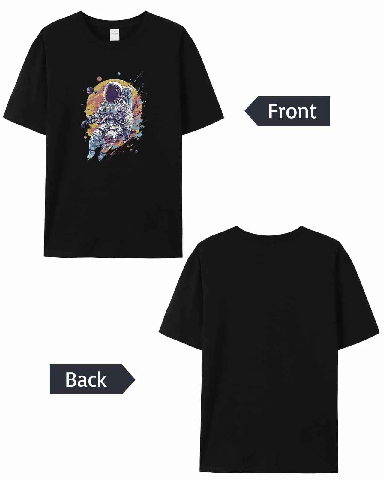 Футболка с изображением астронавта в мультяшном стиле подарок для влюбленных