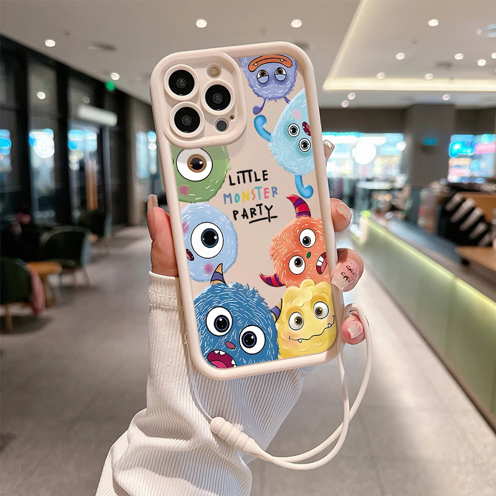 Чехол для телефона Disneies с изображением маленького монстра IPhone 15 14 13 12 11 Pro Max Mini XR XS