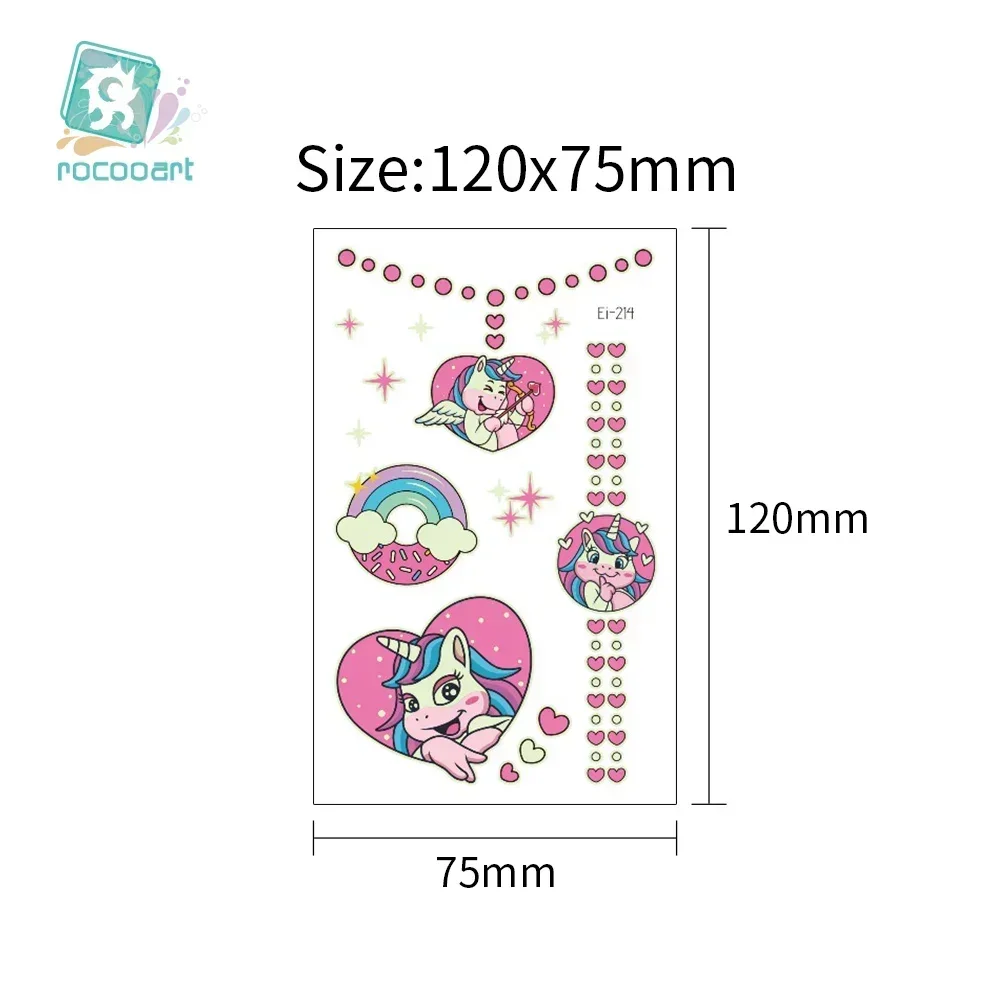 5 шт./партия Детские Светящиеся Татуировки