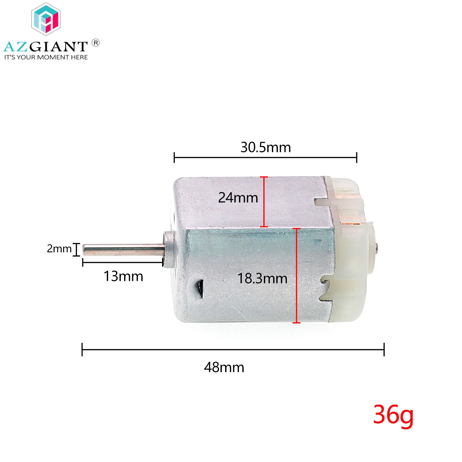 

AGIANT 13mm 12V 24V Car Truck Door Lock Actuator Motor FC280 DC Carbon Brush for Renault Lagoon
