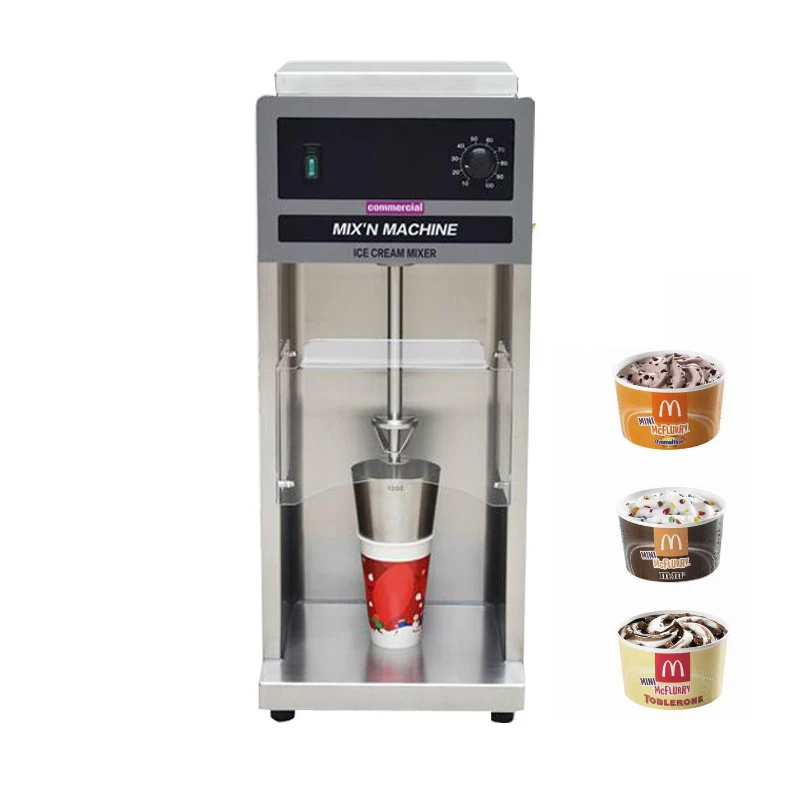 

Ice Cream Mixer Milkshake Machine Ice Cream Cone-Shaped Agitator Countertop Frozen Dessert Mixer Blizzard Ice Cream Blender