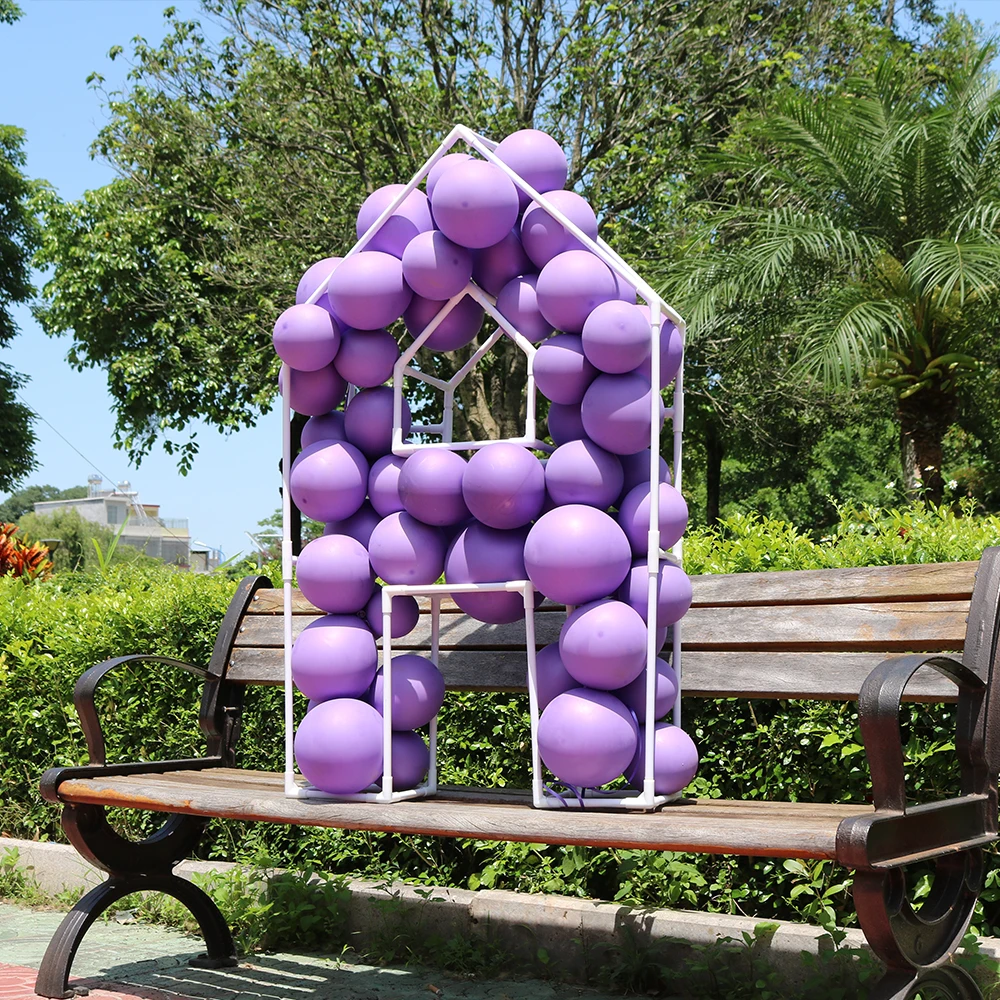 

Geomframe 40inch PVC Letter A Initials Mosaic Balloon Frame Balloon Filling Stand Anniversary Wedding Birthday Party Decoration