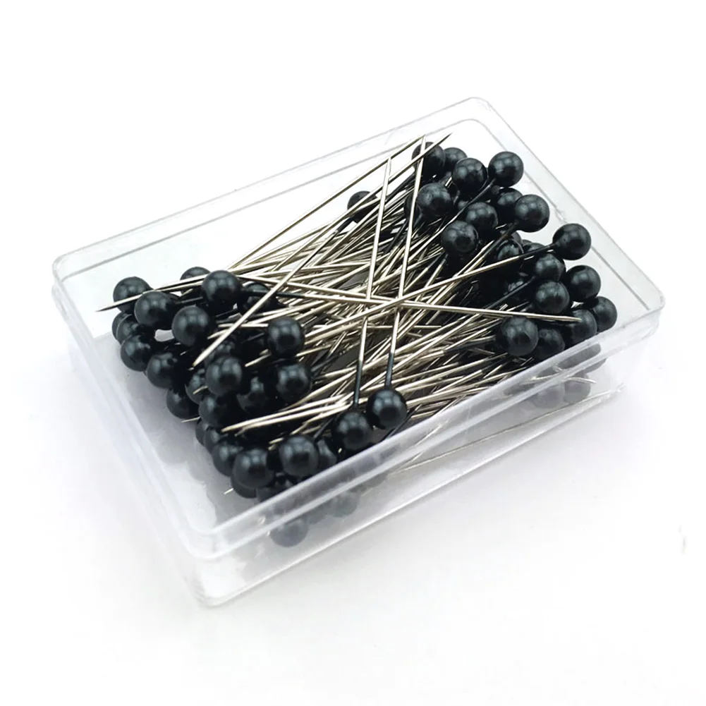 

Hot Sale 100Pcs Sewing Pins 38mm Pearl Ball Head Push Pins Straight Quilting Pins for Dressmaking Jewelry Decor DIY Sewing Tools