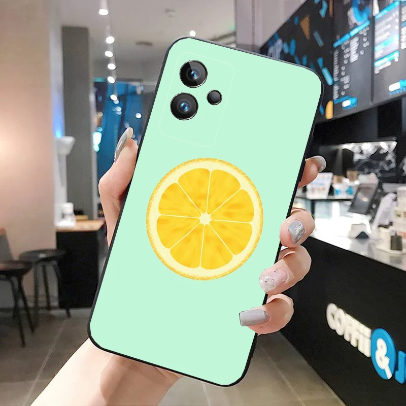 Телефон с изображением оранжевых фруктов для OPPO Realme 10 Pro Plus GT 2 X2 XT C25S 8 7 6 6i Master C3 C21