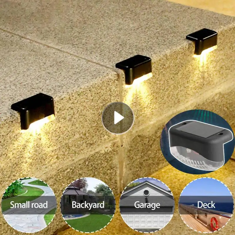 

Уличный светодиодный фонарь на солнечной батарее, водонепроницаемый садосветильник светильник для лестницы, сада, забора, ландшафсветильн...