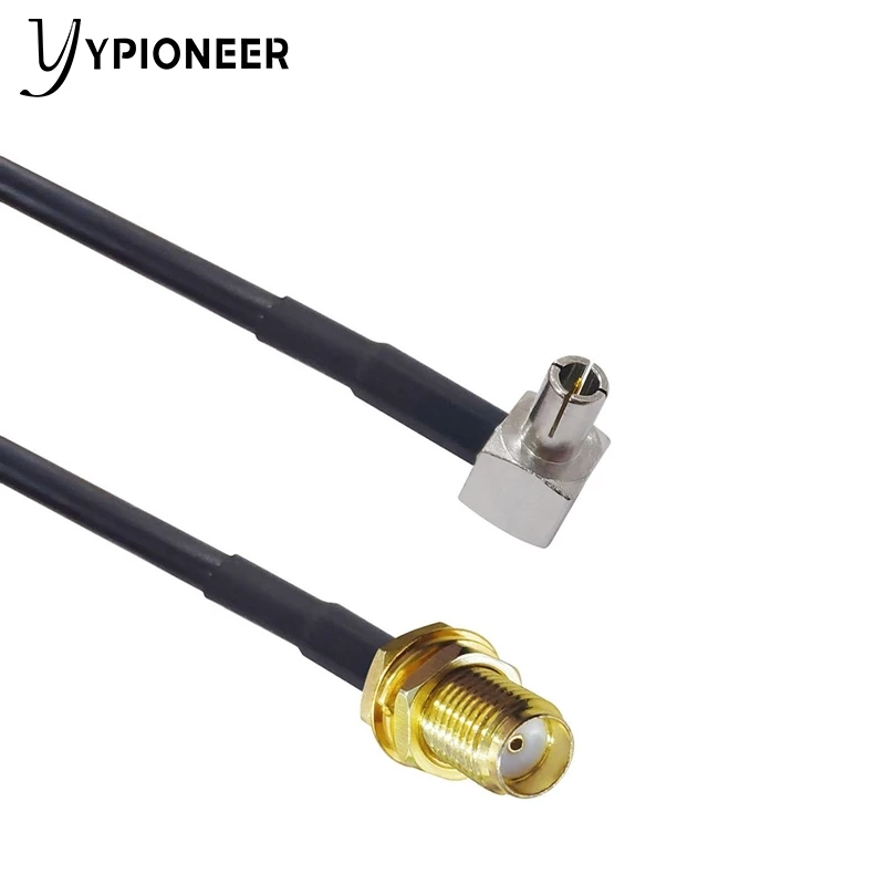 Коаксиальный кабель YPioneer T10012 TS9 RG174 Прямоугольный штекер-гнездо SMA 15 см для модема