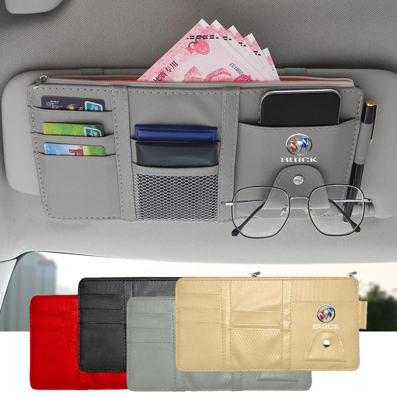 

Car Sunshade Storage Bag Auto Sun Visor Storage Pouch for Buick Enclave Regal Lacrosse Encore Excelle Envision Car Accessories