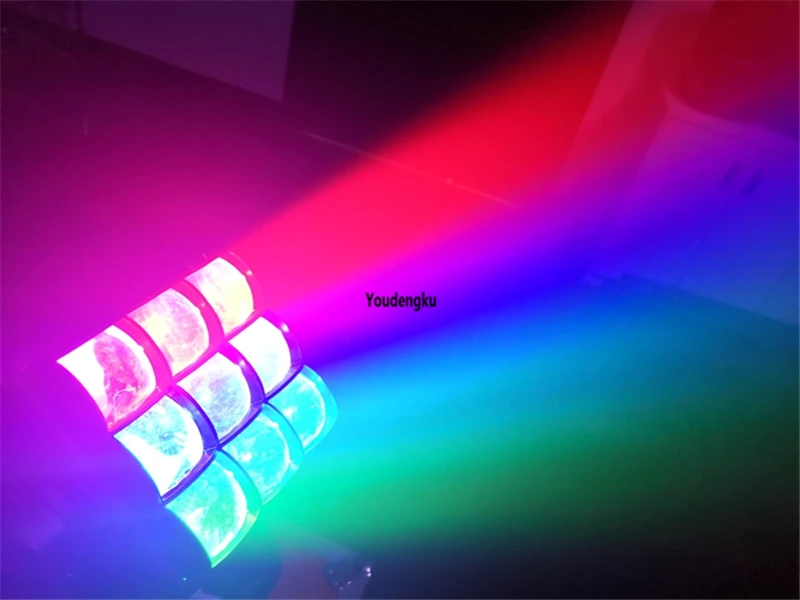 2 шт. с футляром 9x40 Вт RGBW 4в1 Zoom Dj Disco Stage светодиодная зум-матрица подвижной