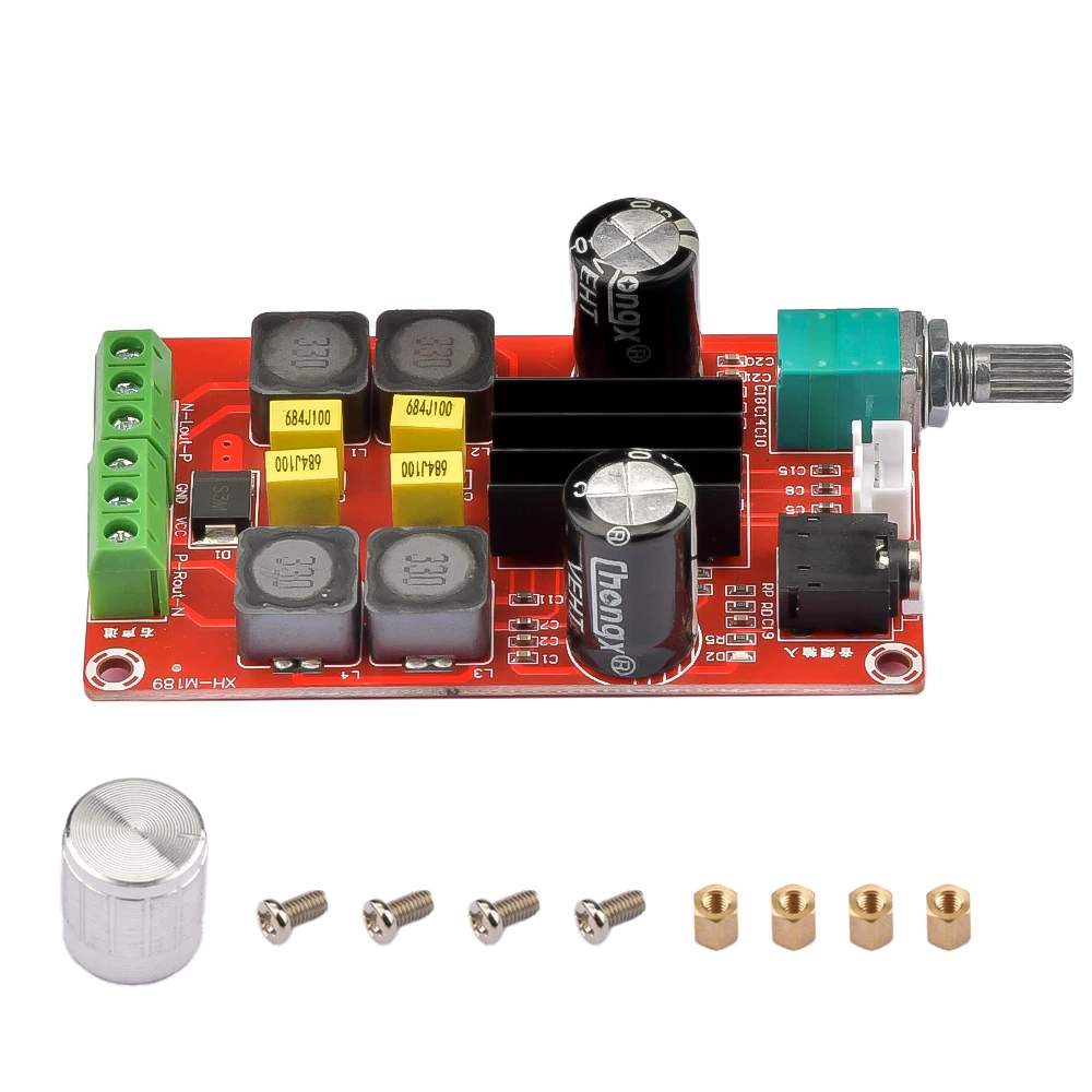 

Digital Power Amplifier Board 2X40W Two-channel Stereo Power Amplifier Board Class D Audio Power Amplifier Board Module DC10-24V