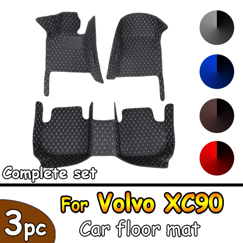 

Автомобильный напольный коврик для Volvo XC90 MK1 2002 ~ 2014, 7-местный грязеотталкивающий кожаный коврик, напольные Аксессуары для автомобилей, детали интерьера