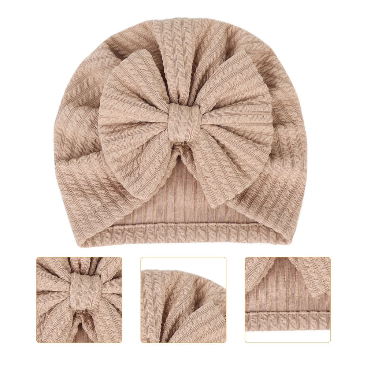 

Baby Headwear Hat Warm Thermal Children Kids Caps Stretchy Adorable Elastic Babies Decorative Winter Toddler Turban