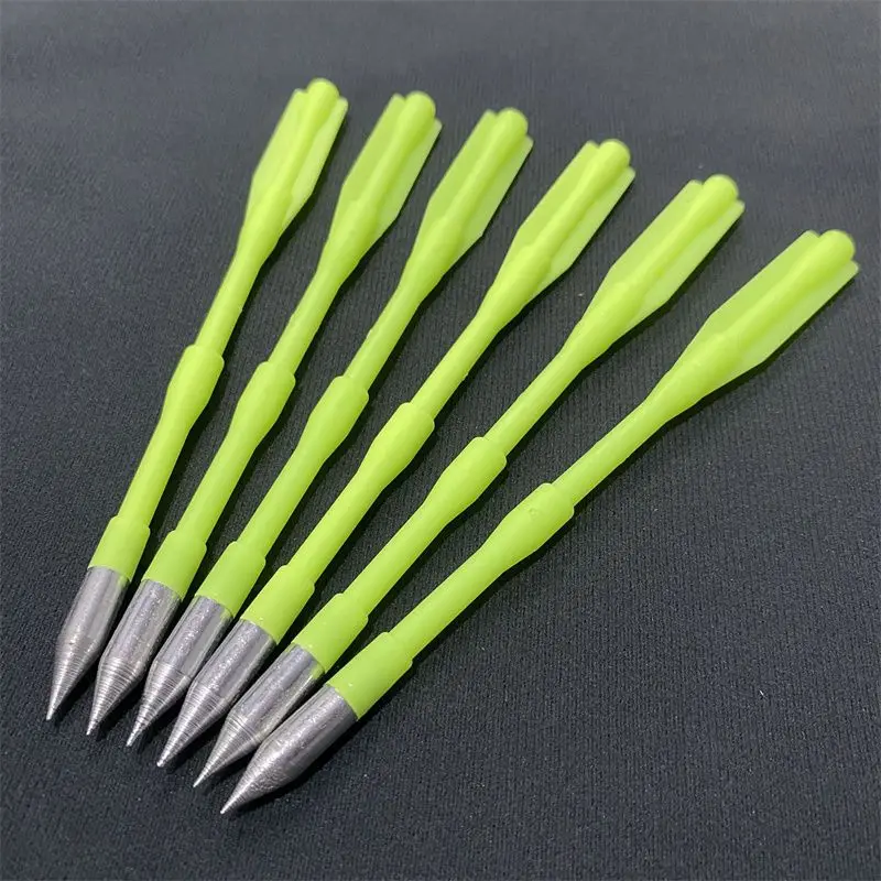 

10pcs 6.7inches Plastic Hunting Arrow O.D. 8mm Length16.5cm hunting 2pcs Arrow vanes Archery shooting Sport