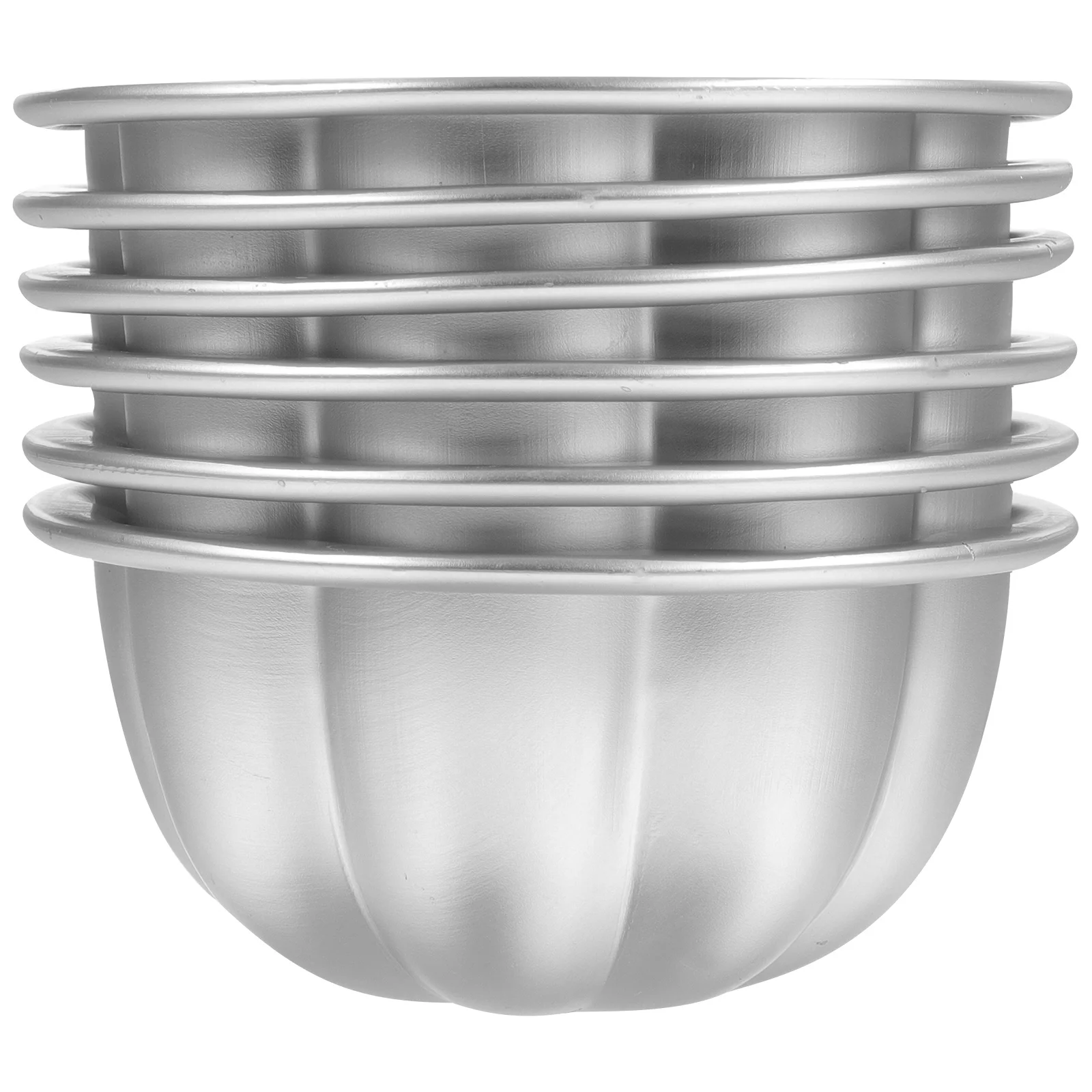 

6Pcs Muffin Dessert Cakes Mould Pudding Molds For Steaming Egg Tart Molds for Friends Bakery Baking Home