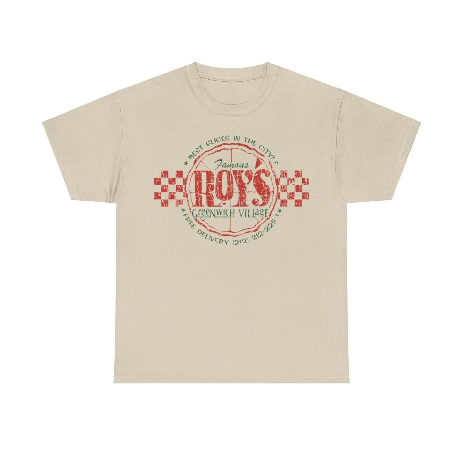 Футболка с потертым принтом Famous Roys Pizza 1991 ресторан