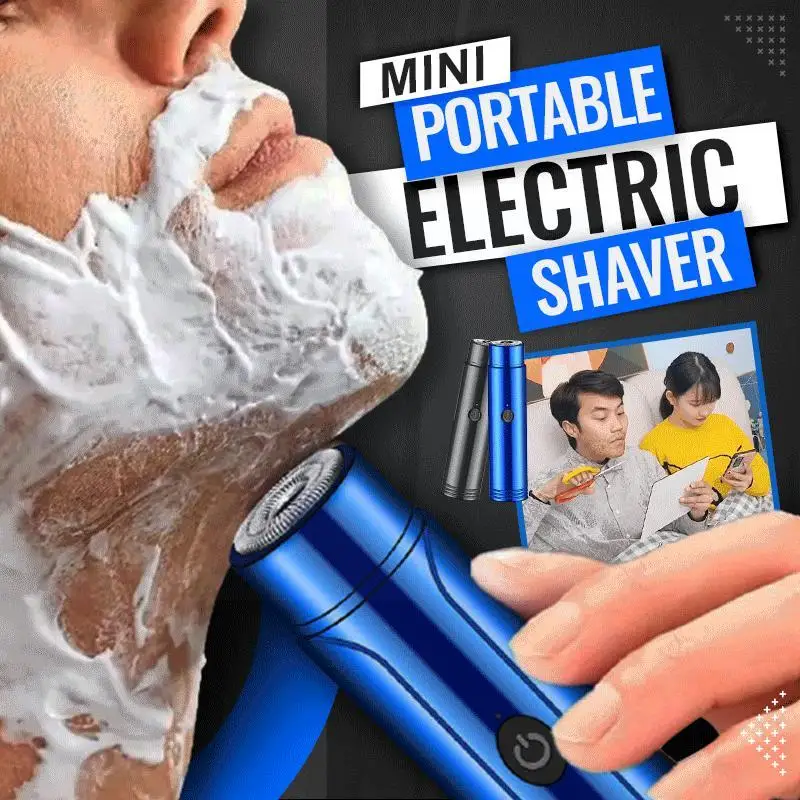 

Men Electric Portable Travel Shaver, Mini Pocket Size Rotary Razor For Men E6P0