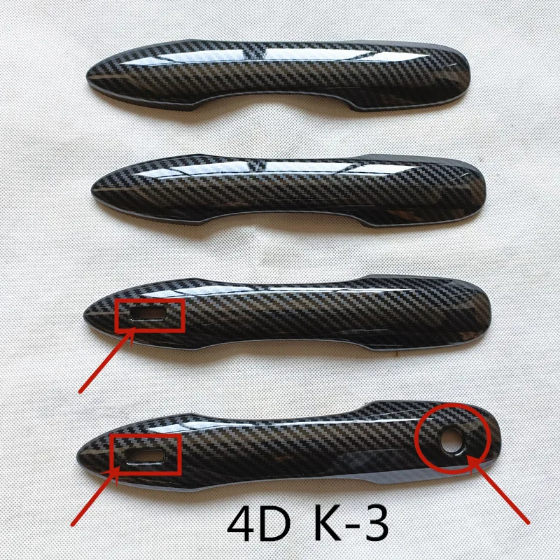 Аксессуары для Toyota Prius XW 50 60 2016 2017 2018 2021 2022 крышка дверной ручки отделка пластик имитация углеродного волокна