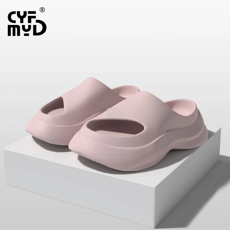 Platform Women's Home Slippers Thick Sole Summer Shoe for Woman 2023 EVA Slipper Non-slip Indoor Lightweight Slides Bathroom