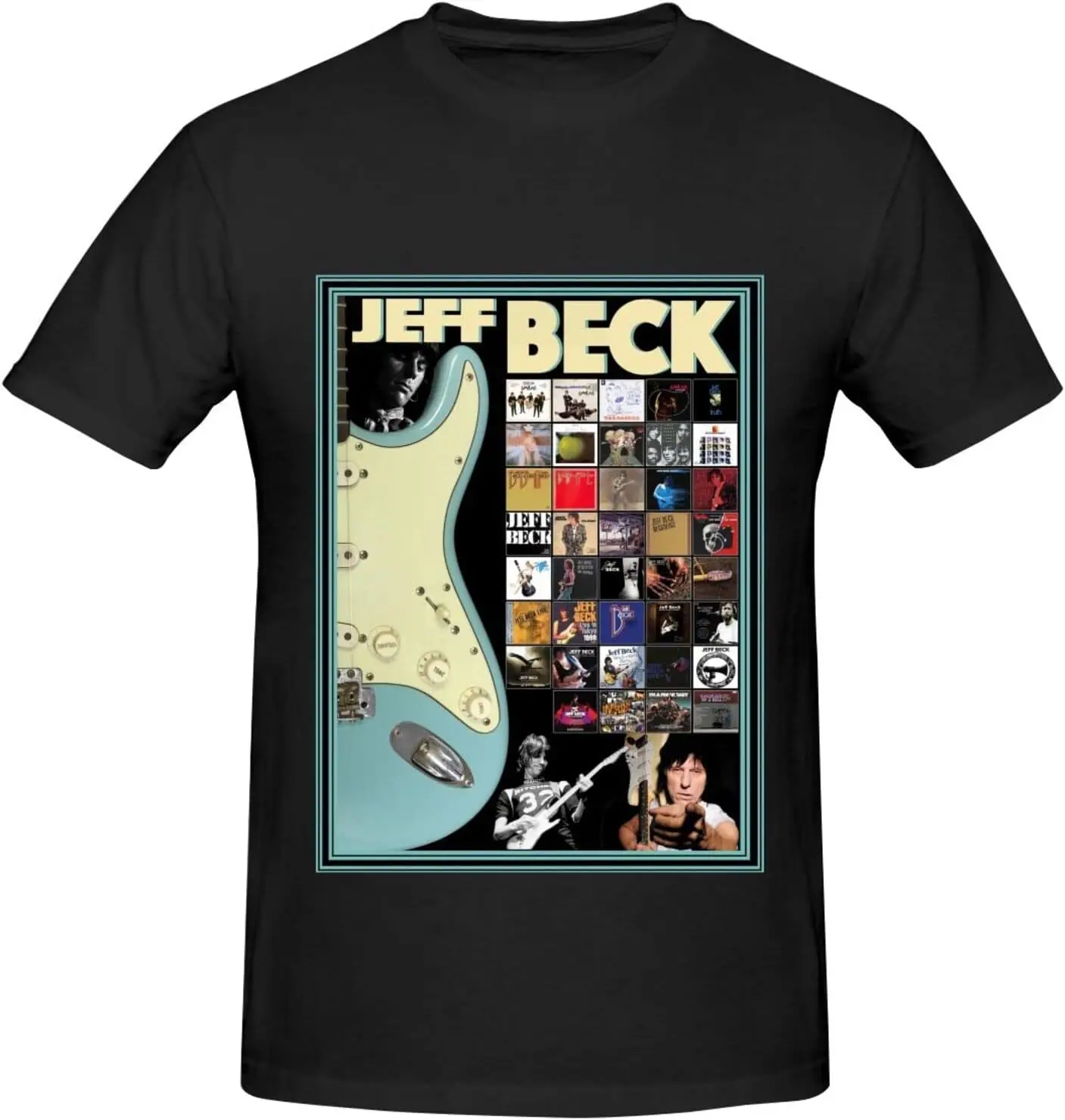 Футболка Jeff Beck мужские мягкие классические хлопковые футболки с короткими