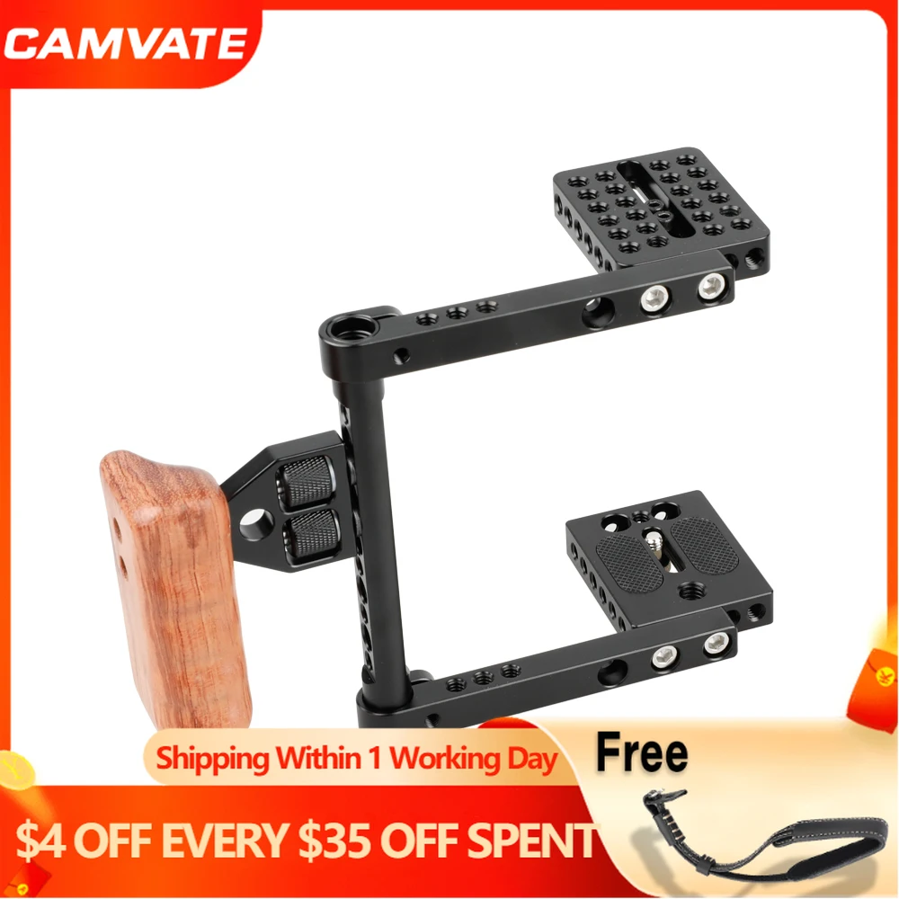Камера CAMVATE Rig для Canon 60D,70D,80D,50D,7D,7D Mark11,5D Mark11,5D Mark111,5DS,5DSR/Nikon D7000,D7100,D7200,DF/Sony A99