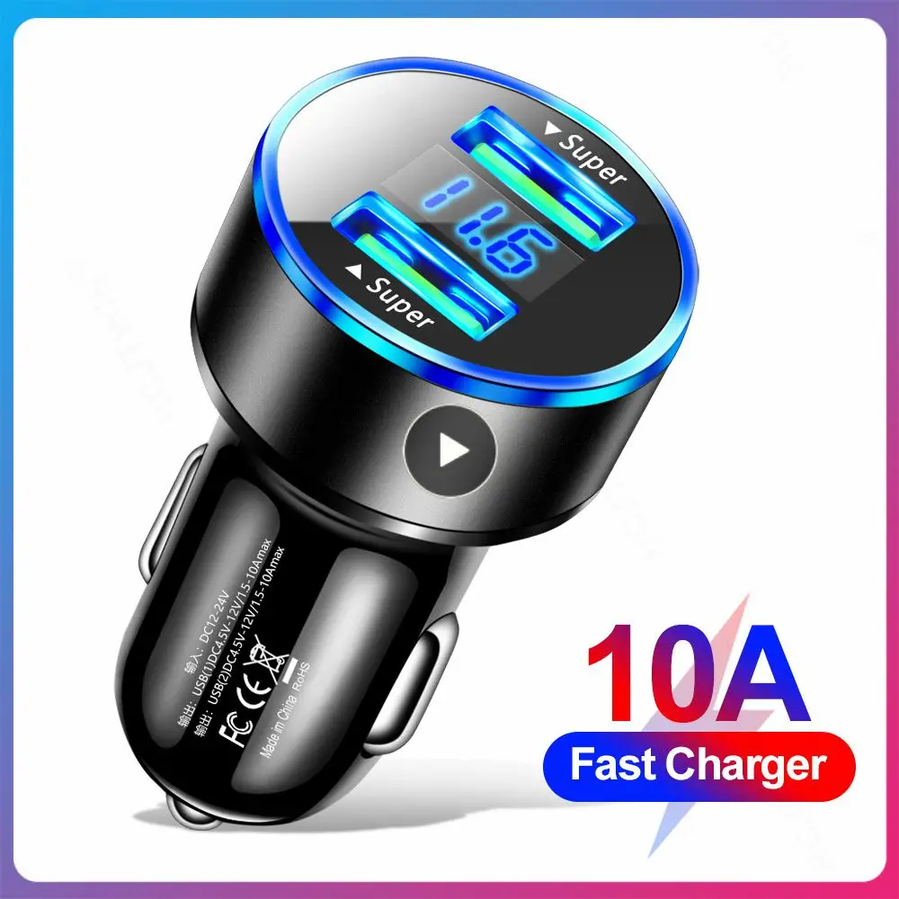 

Автомобильное зарядное устройство с двумя портами Usb, 10 А