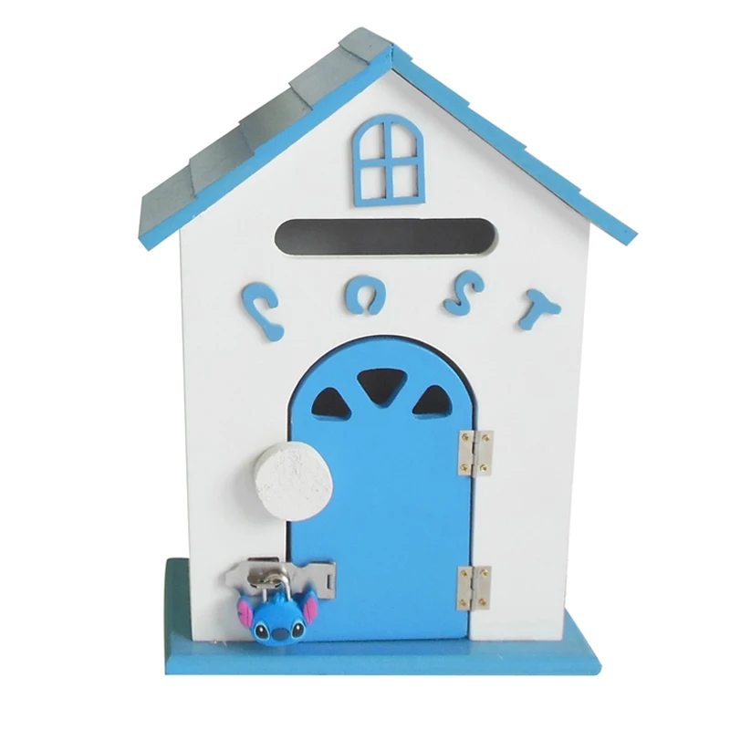 

Wall-Mounted Mailbox Creative Cute Kindergarten Report Suggestion Box Recommended Class with Lock