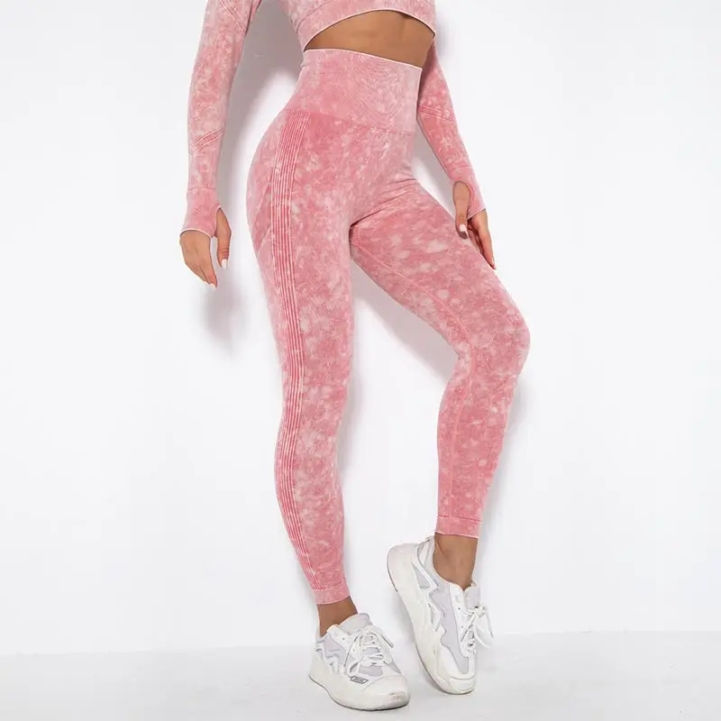 Women High Waist Hip Lift Leggings Seamless Knitted Gathering Buttocks Fitness Yoga Push-Ups Sports Pants Skinny Sexy Leggings