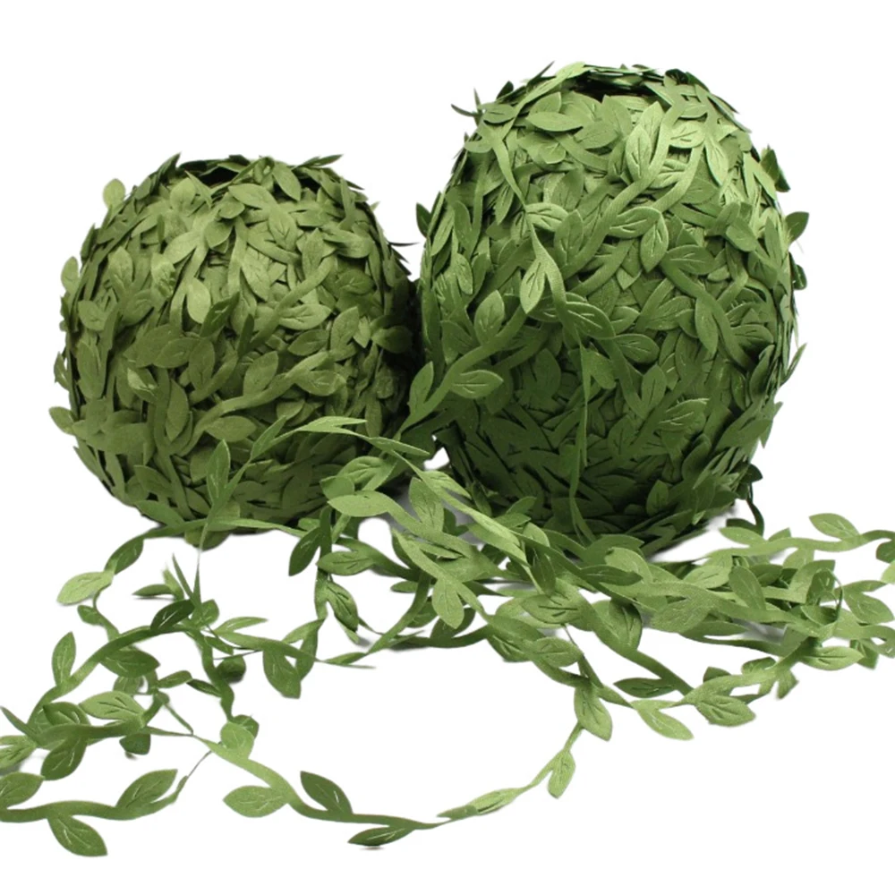 Листья из искусственного шелка для поделок свадебные украшения длина 10-метровая