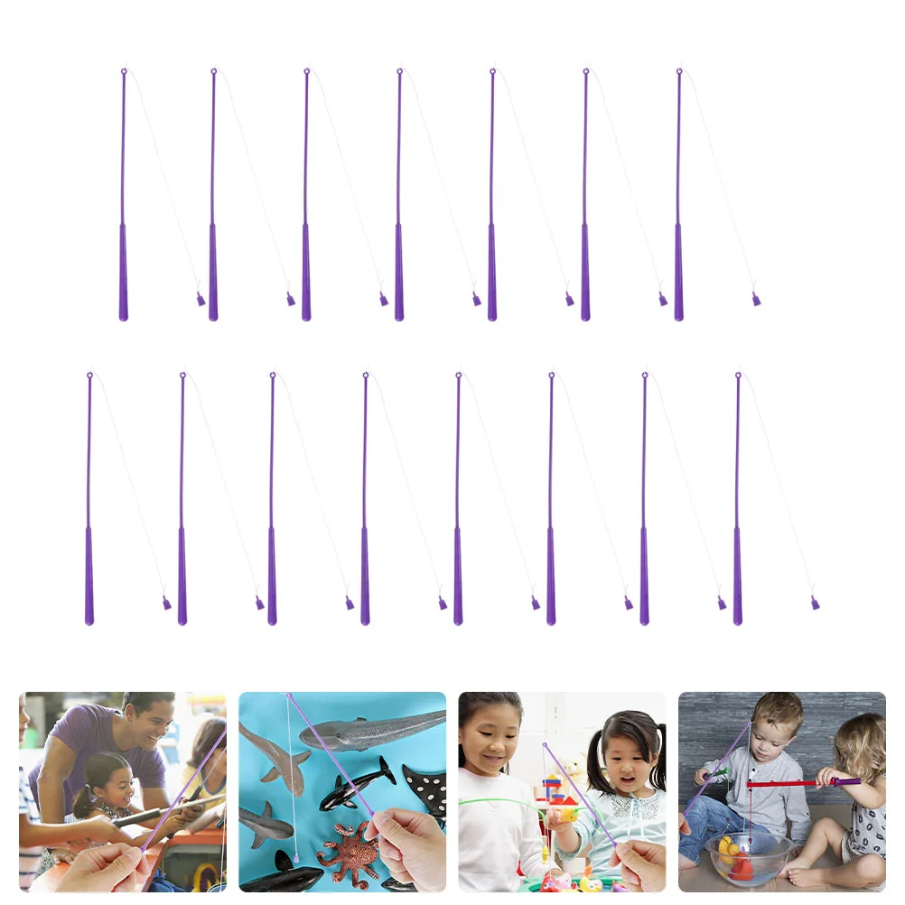 

15Pcs Magnetic Fishing Poles for Kids Fishing Playthings Fishing Game Fittings