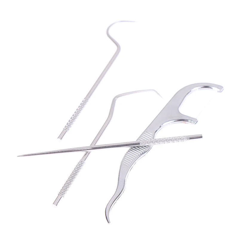 Зубочистки карманный набор многоразовые портативные металлические зубочистки