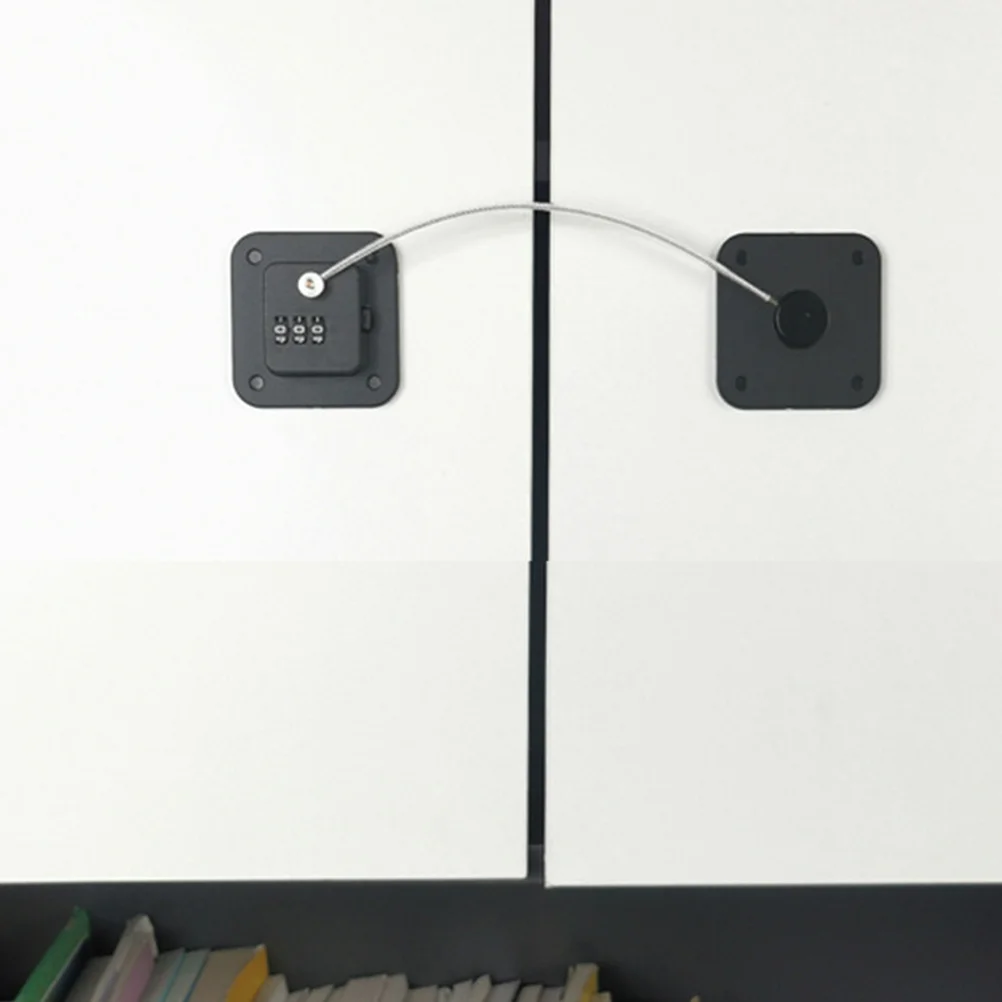 

2 Pcs No Drilling Child Cabinet Safety Locks Fridge Kids Pvc Combination Refrigerator