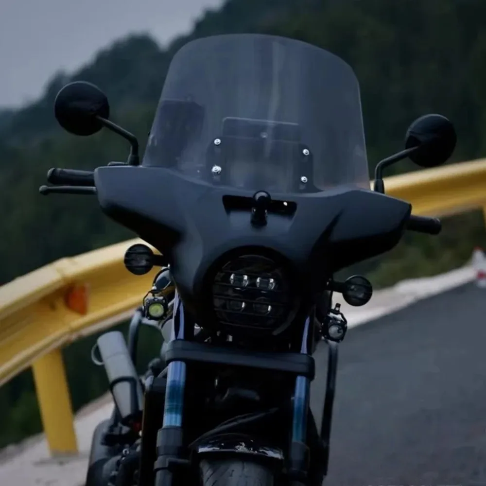 Для Honda CM1100 Rebel 1100 2021-2024: Увеличенное ветровое стекло (Parabrisas Parabrezza) для мотоциклов, аксессуары, модифицированные детали для CMX 1100 (art.: 3920db569a502) - 3920db569a502