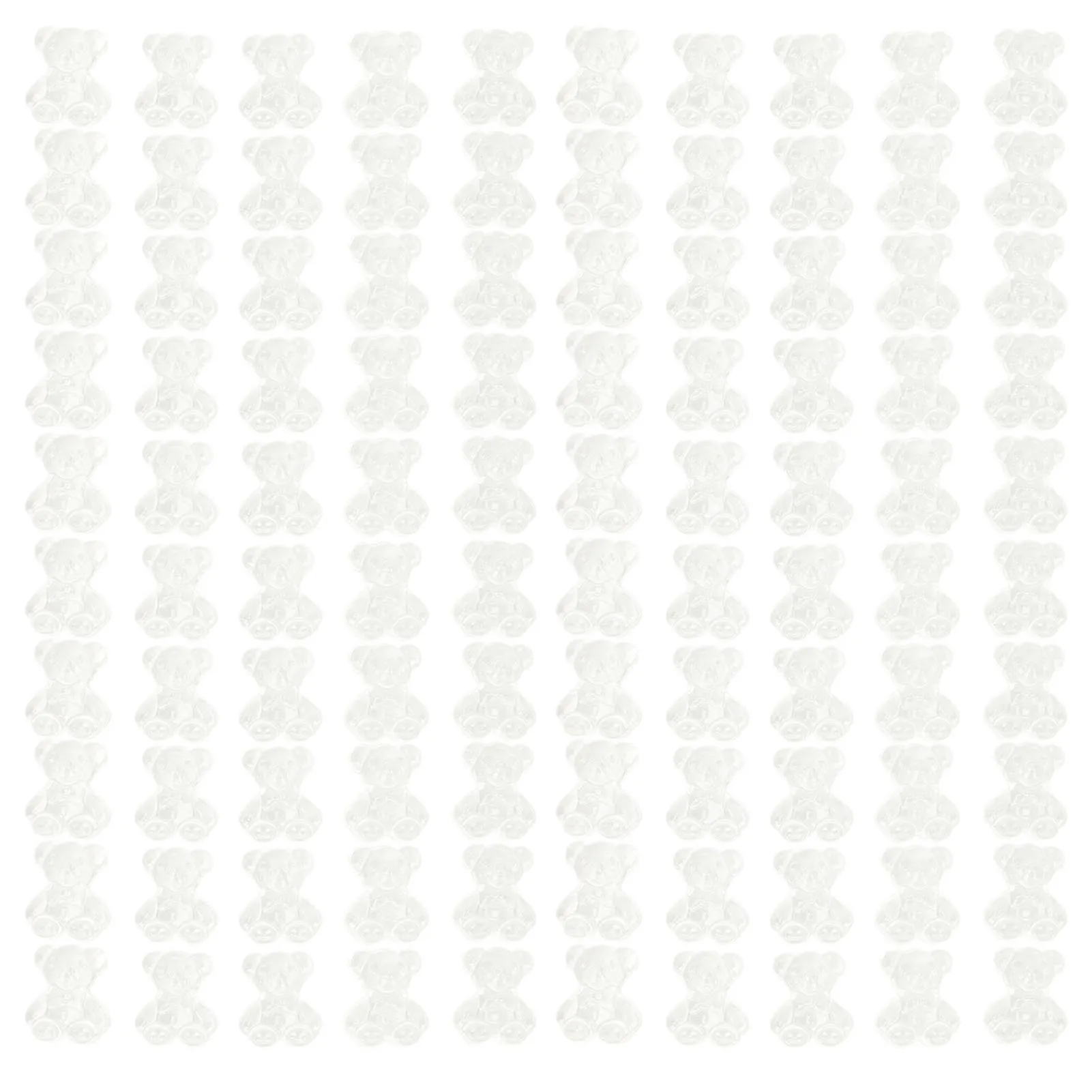 

100pcs Nail Polish Color Display Card Professional Transparent Bear Shape Display Card for Women