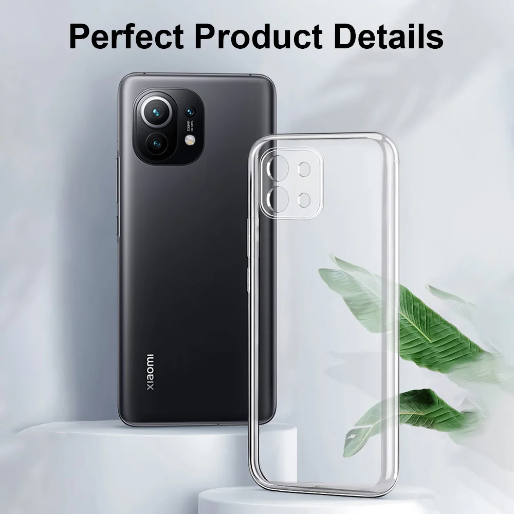Transparent Phone Case for Xiaomi Mi 11 11T 11X Pro Ultra Lite NE Soft TPU Clear Mobile Back Cover Mi11 11i 11Lite T i Funda Bag