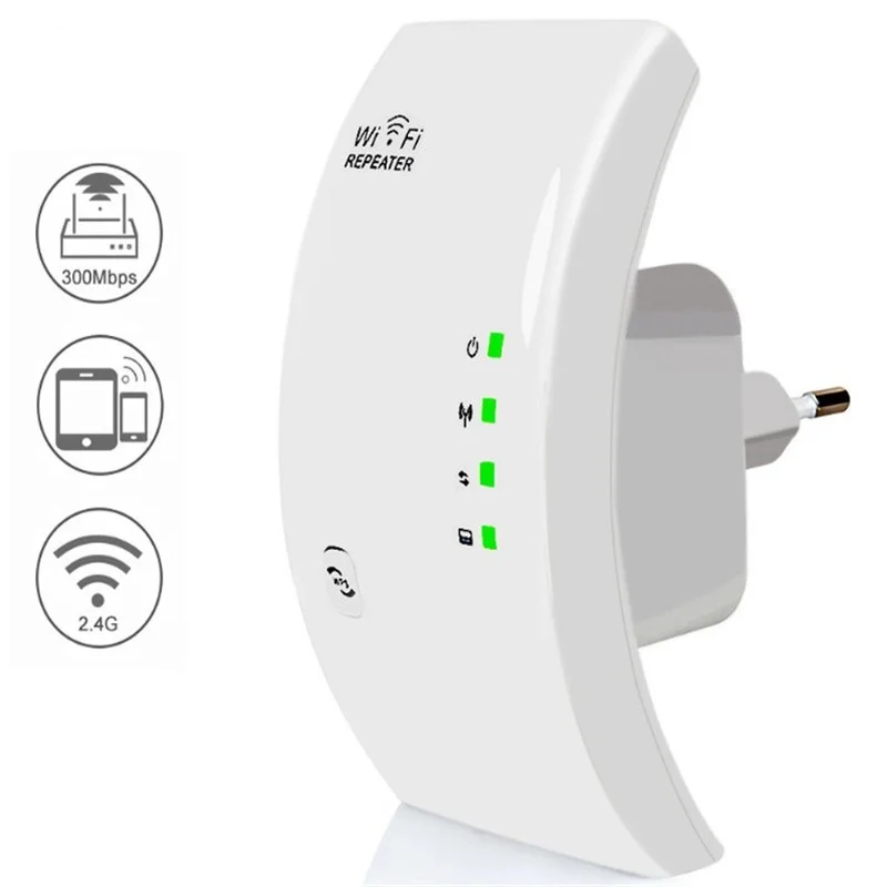 300Mbps Беспроводной усилитель сигнала Wifi расширитель повторитель домашней маршрутизации AP 802.11n белый.