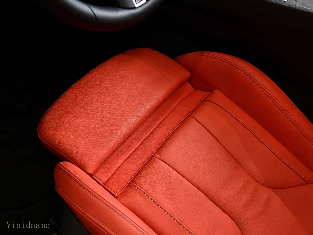 Фото Для BMW Z4 G29 Roadster 2018 2019 2020 2021 2022 2023 2024 2025 2026 Комплект чехлов для автомобильных сидений из веганской кожи Nappa, аксессуары на заказ. №5
