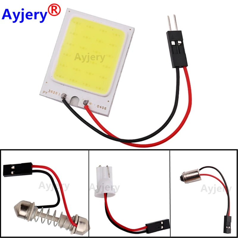 

AYJERY 200 шт. Белый T10 W5w Cob 24 SMD Автомобильный светодиодный габаритный номерной знак лампа для автомобильного интерьера лампа для чтения багажника фестона
