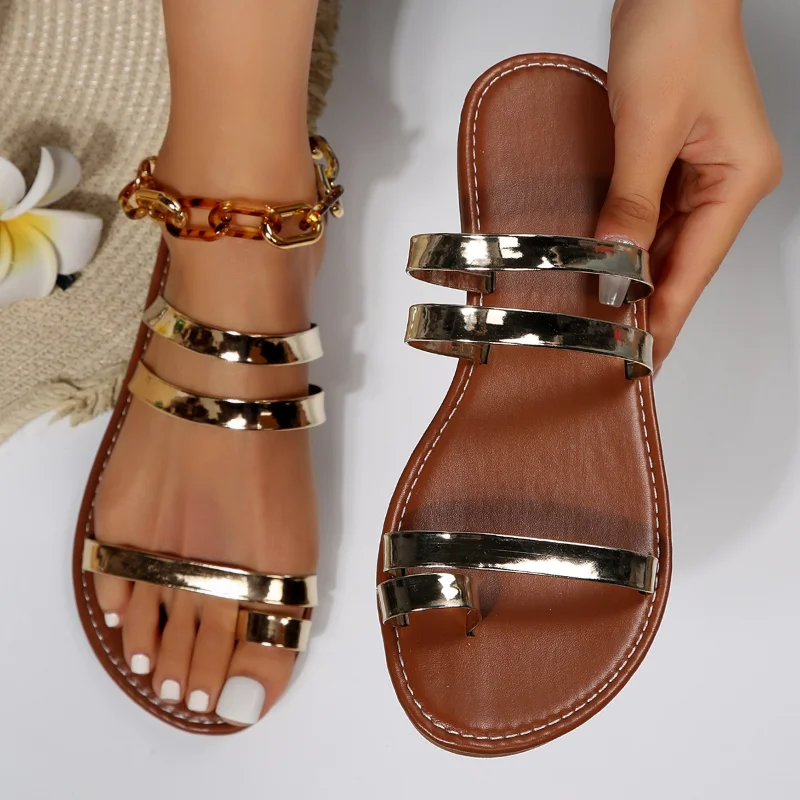 

Шлепанцы женские однотонные, открытый носок, пляжная обувь, плоская подошва, Повседневные тапочки, комплект, лето 2023