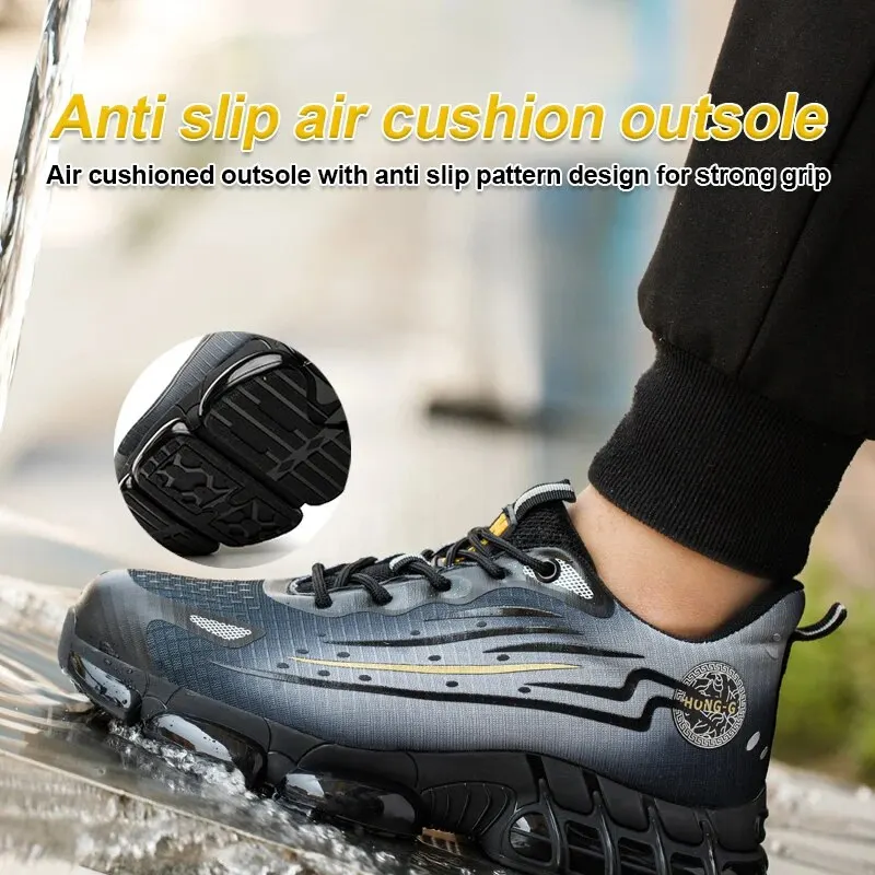 Спортивная Защитная Обувь На Воздушной Подушке Модные Рабочие Ботинки