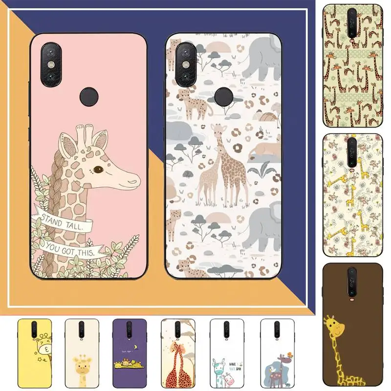 

Cartoon Animal Giraffe Phone Case for Redmi Note 8 7 9 4 6 pro max T X 5A 3 10 lite pro