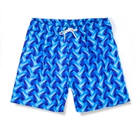 summer geometry printed beach shorts men workout shorts mens loose drawstring sports shorts men board shorts with mesh inside