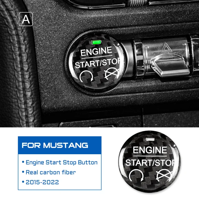 Настоящее углеродное волокно для Ford Mustang 2015 2016 2017 2018 2019 2020 2021 2022 2023 наклейка на панель автомобиля аксессуары для внутренней отделки