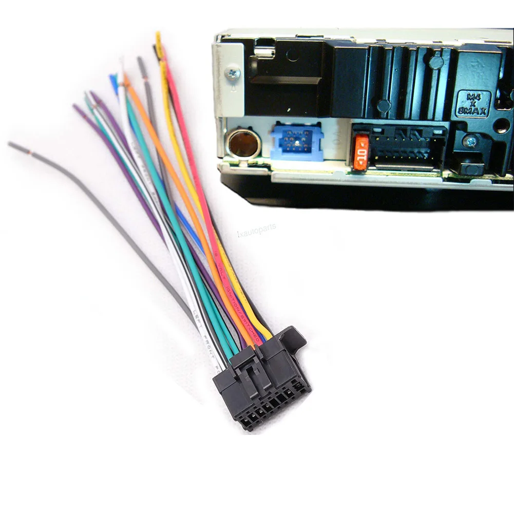 

Car Plug Wire Harness CD Player Plug CD Player Tail Line Line Length 1.5m With Handbrake Line High Quality Lightweight Brand New