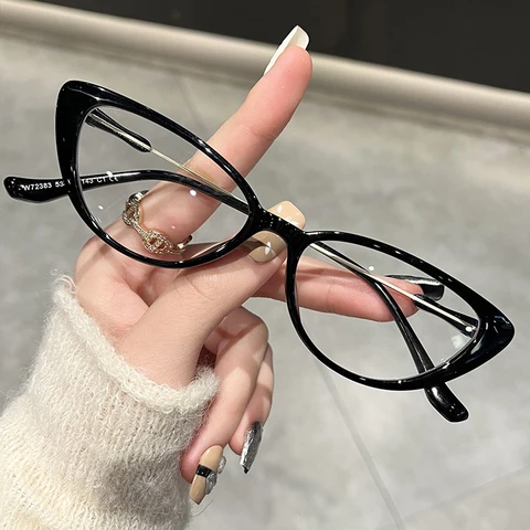 CLLOIO уличные высокие кошачьи глаза TR90 очки для близорукости для женщин синий свет блокирующие очки для чтения компьютерные очки по рецепту