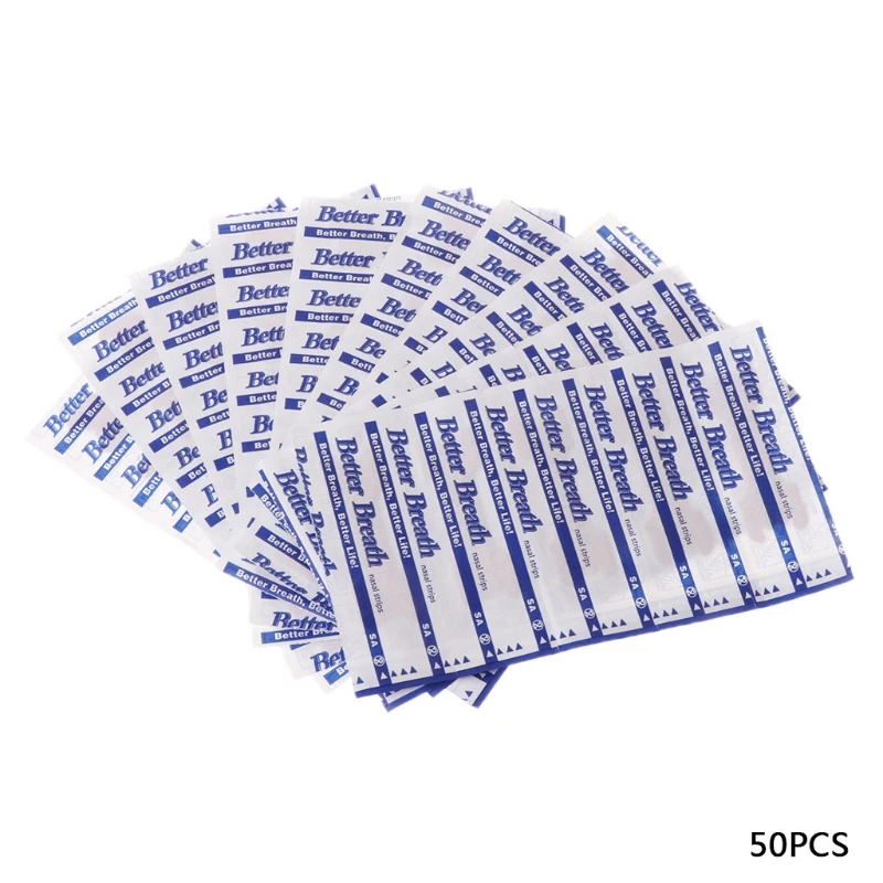 50 шт. полоски для носа лучше дышат против храпа пластырь здравоохранения Прямая