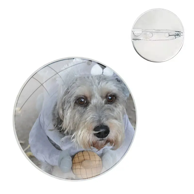 Значок для одежды украшение рюкзака подарок милые собаки Шнауцер