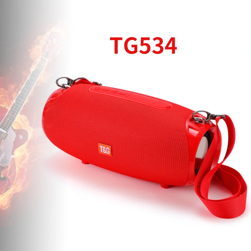 

TG534 Multi-function Wireless Bluetooth Bass Column Outdoor Portable Portable Speaker Card FM Radio Supports AUX TF Subwoofer