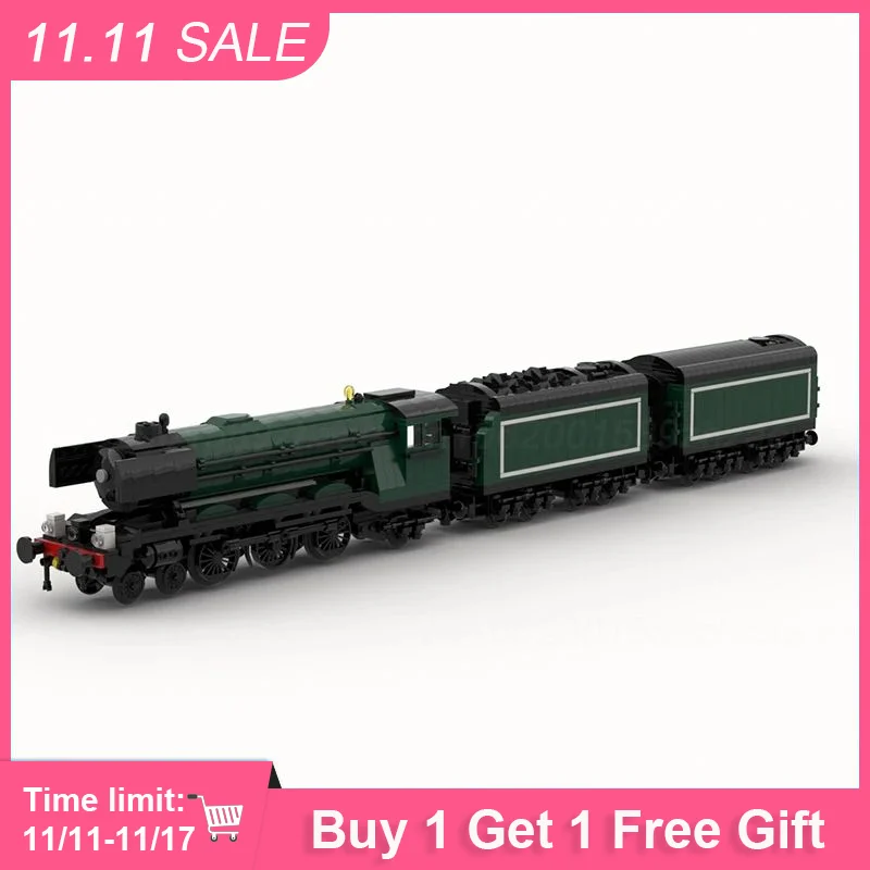 

Конструктор MOC, класс Lner, A4, паромокомотив, поезд, фотоконструктор, транспортировка, креативные игрушки, подарки, 1766 шт.