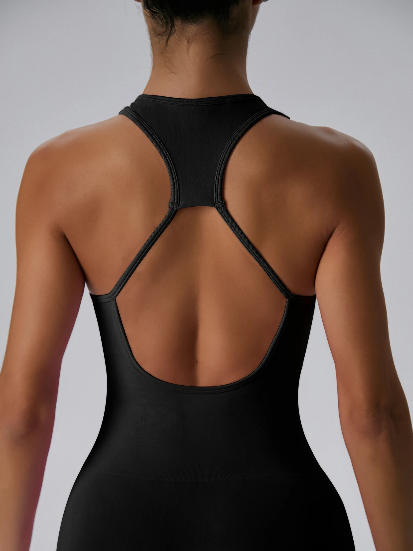 Женский сексуальный комбинезон для йоги с открытой спиной леггинсы эластичный