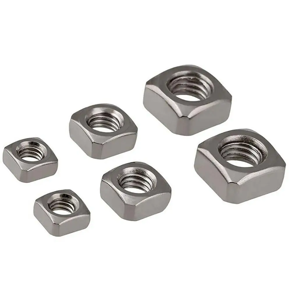 

316 Stainless Steel Square Thin Nuts Locking Square Nuts M3 M4 M5 M6 M8 M10 M12 Metric
